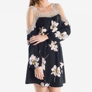 Cold shoulder mini dress, worn once